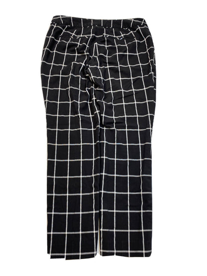 Banana Republic Women's Black Plaid Martin Fit Ankle Dress Pants - 4