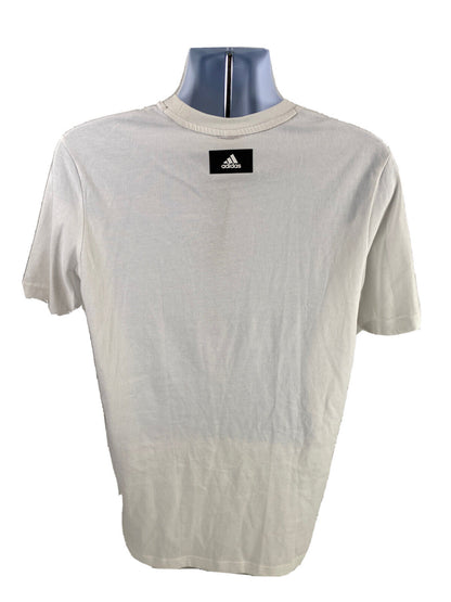 NEW Adidas Men's White Graphic Short Sleeve Crewneck T-Shirt - M