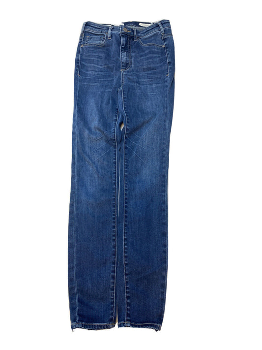 Pilcro and The Letterpress Jeans ajustados con lavado oscuro para mujer 25