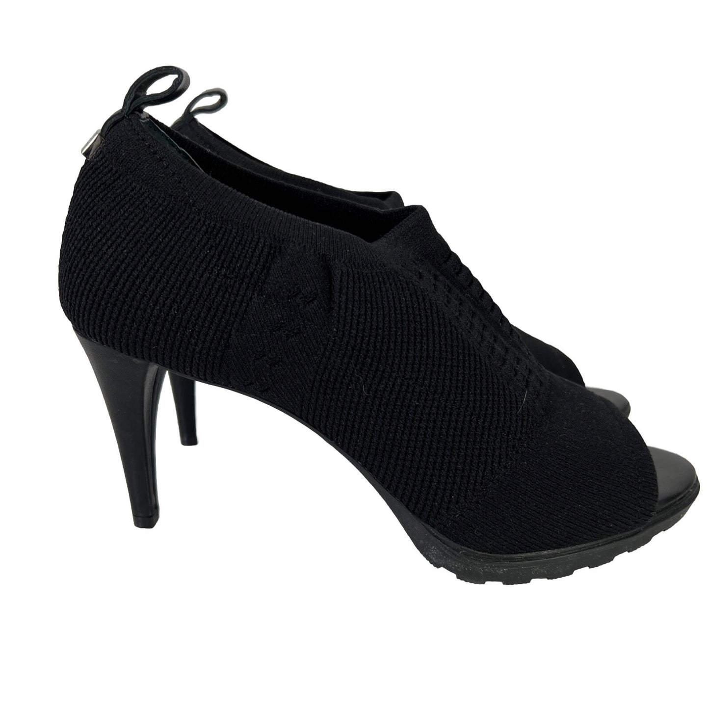 NEW Calvin Klein Women's Black Massey Stretch Knit Heels - 7