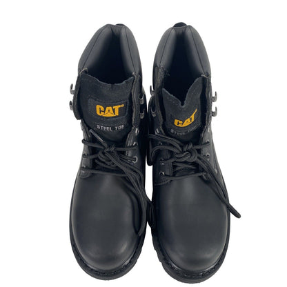 NEW Caterpillar Men's Black Birmingham 6 IN Steel Toe Work Boots - 9