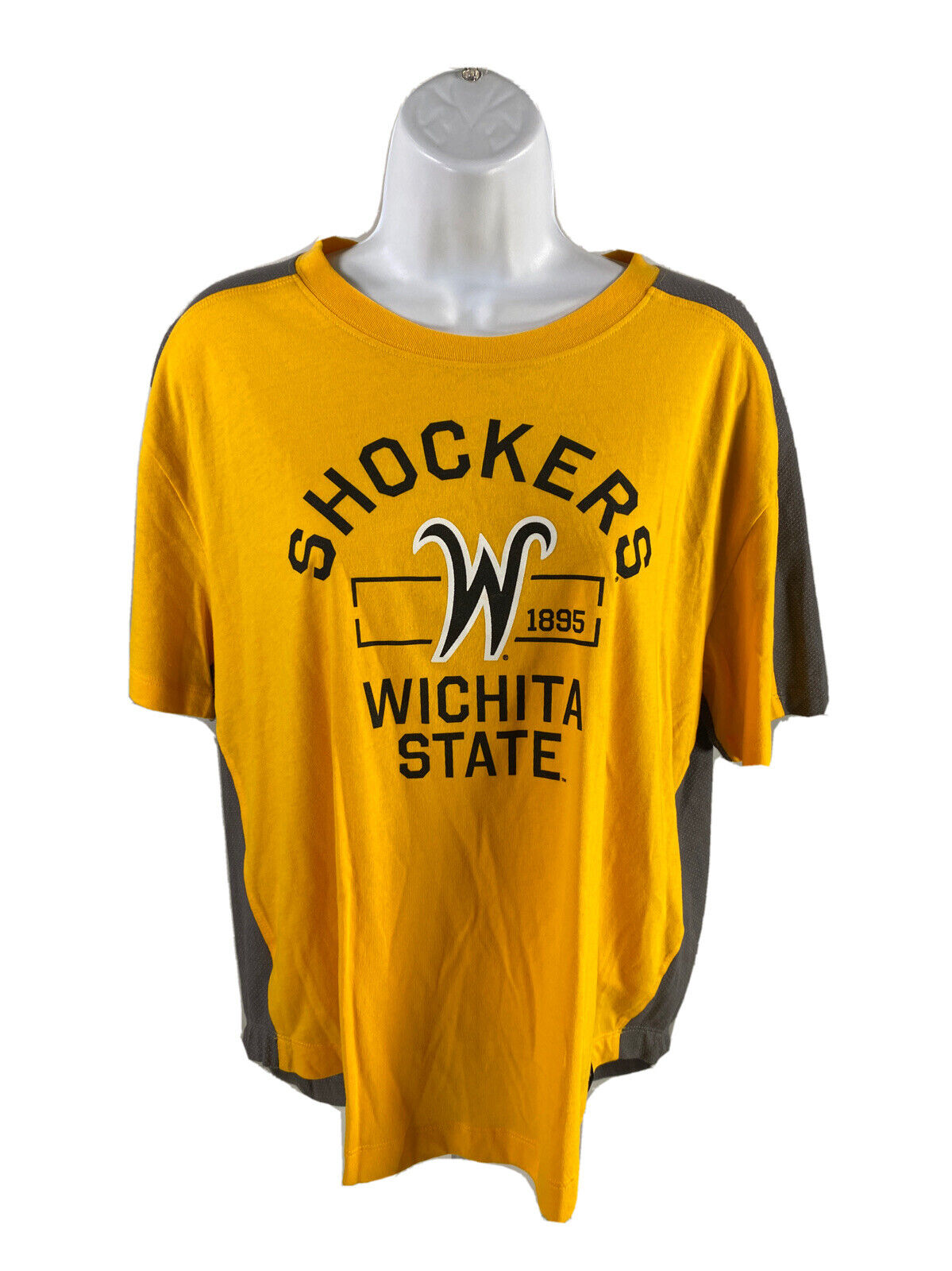 NEW Under Armour Women's Yellow Wichita Shockers Short Sleeve T-Shirt  -M
