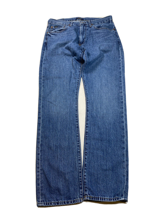 Polo Ralph Lauren Men's Medium Wash Straight Leg Denim Jeans - 32x34