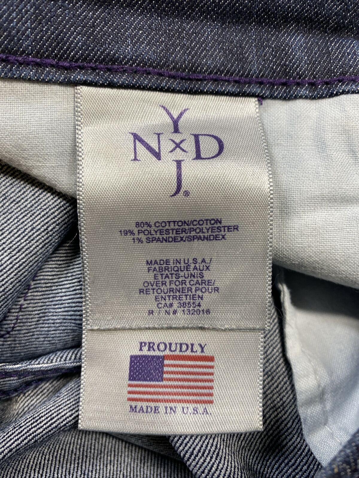 NYDJ Women's Dark Wash Lift Tuck Modern Boot Cut Stretch Jeans - 8