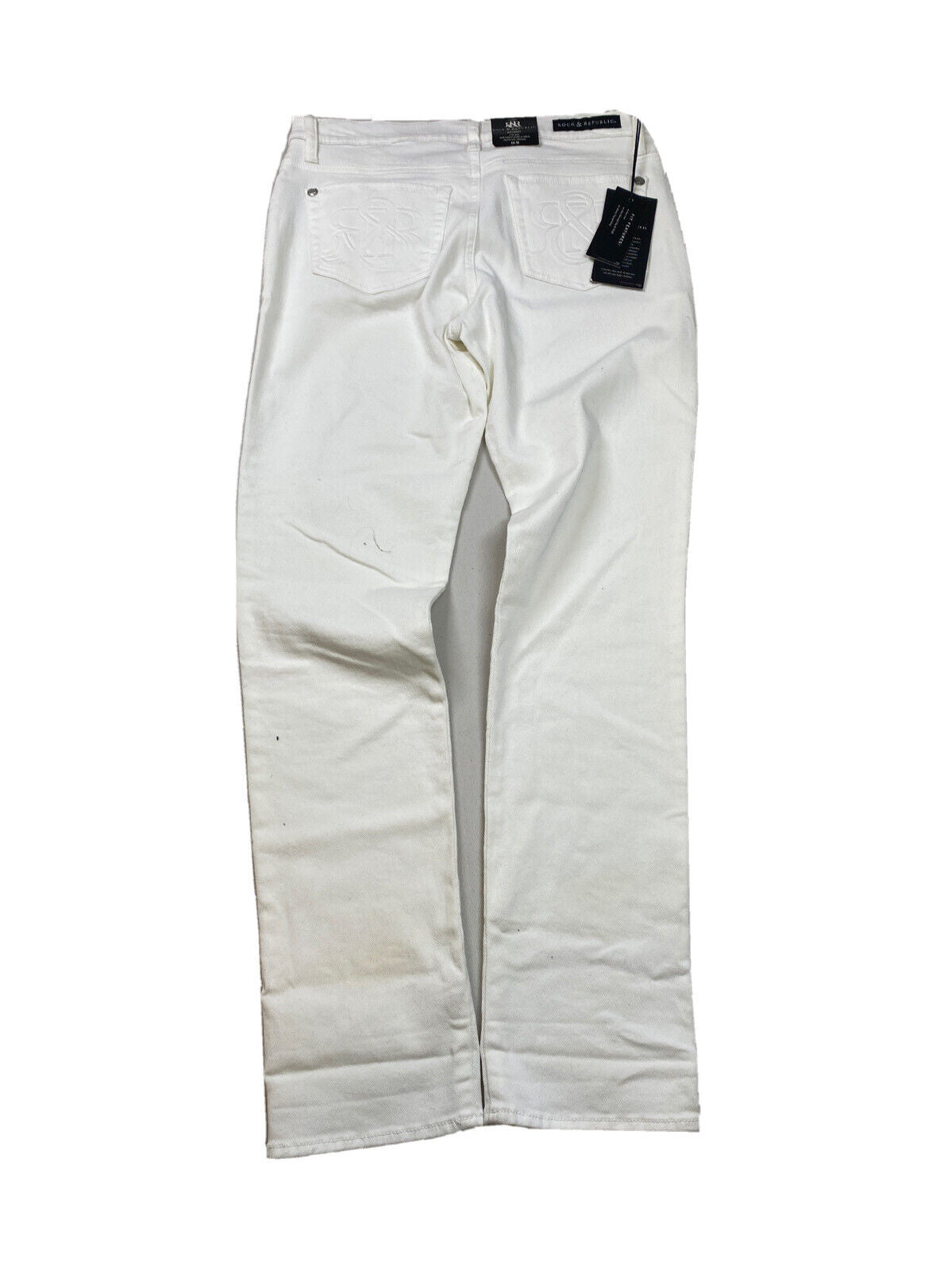 NEW Rock & Republic Women's White Low Rise Skinny Pants - 10