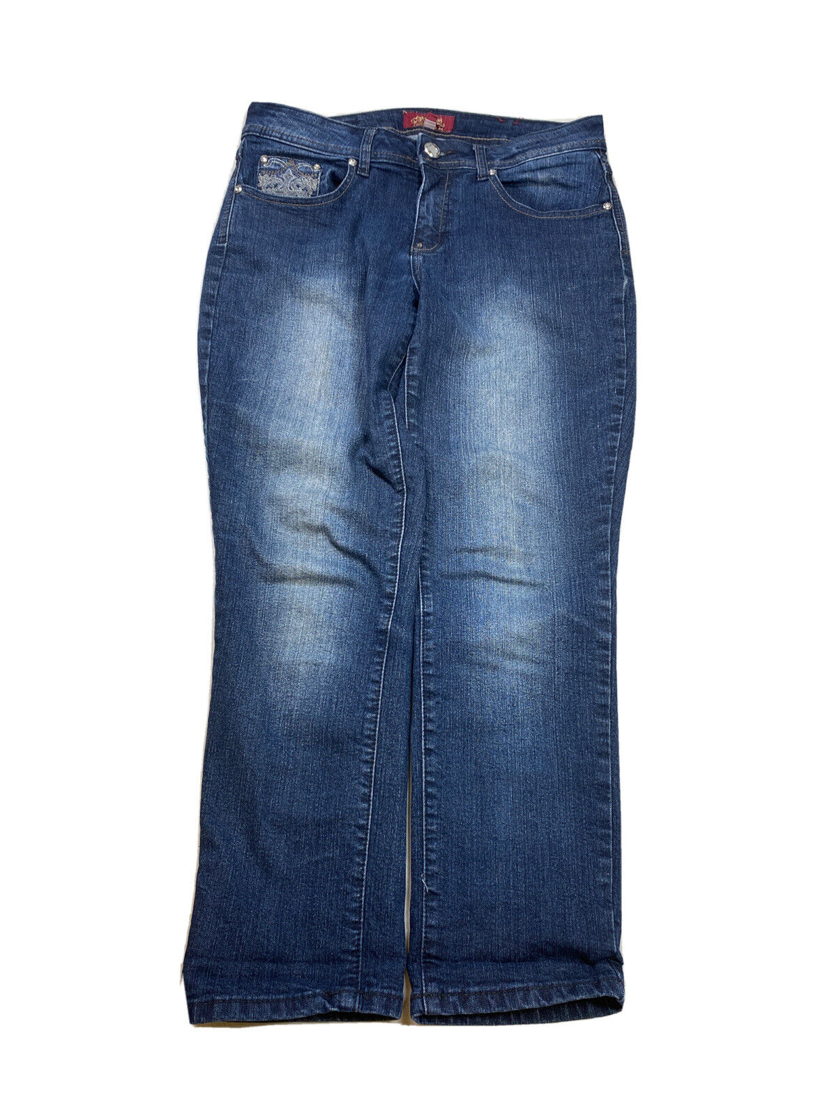 One5One Women's Dark Wash Stretch Skinny Denim Jeans - 8