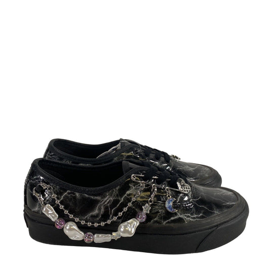 NEW Vans Women's Black Cosmic Traveler Pearl Casual Sneakers - 7