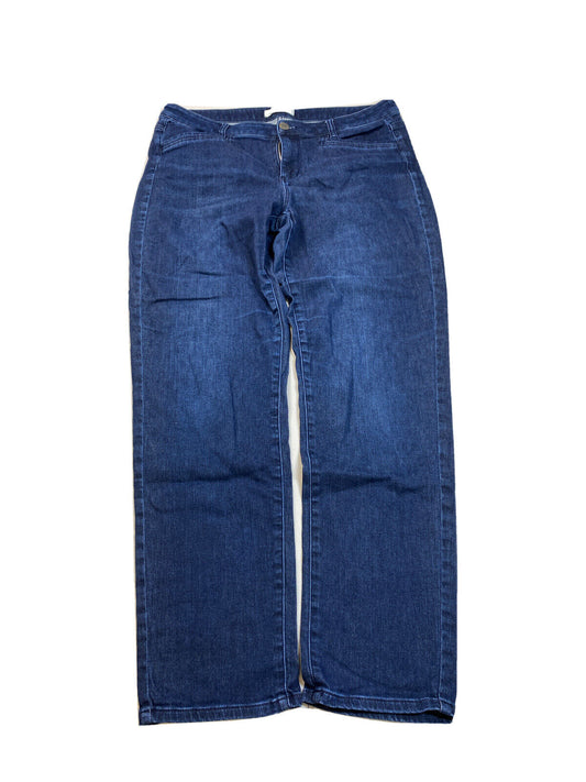 J.Jill Women's Medium Wash Slim Boyfriend Straight Leg Denim Jeans - 10