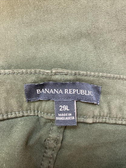 Banana Republic Women's Dark Green Stretch Skinny Jeans Sz 29 Long
