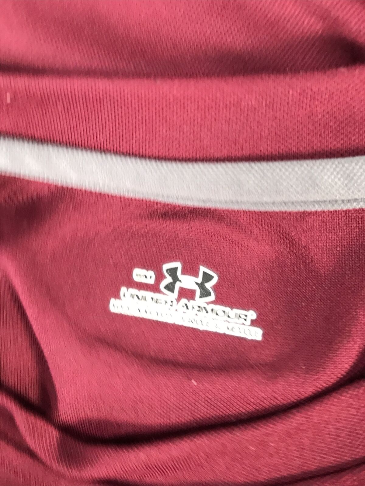 Under Armour Camiseta deportiva de manga larga roja para hombre - S