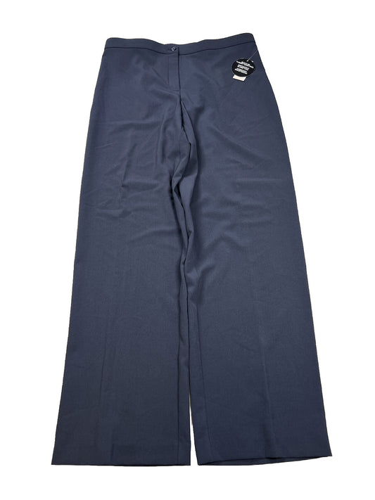 NEW Dressbarn Women's Navy Blue Average Length Straight Dress Pants - 14
