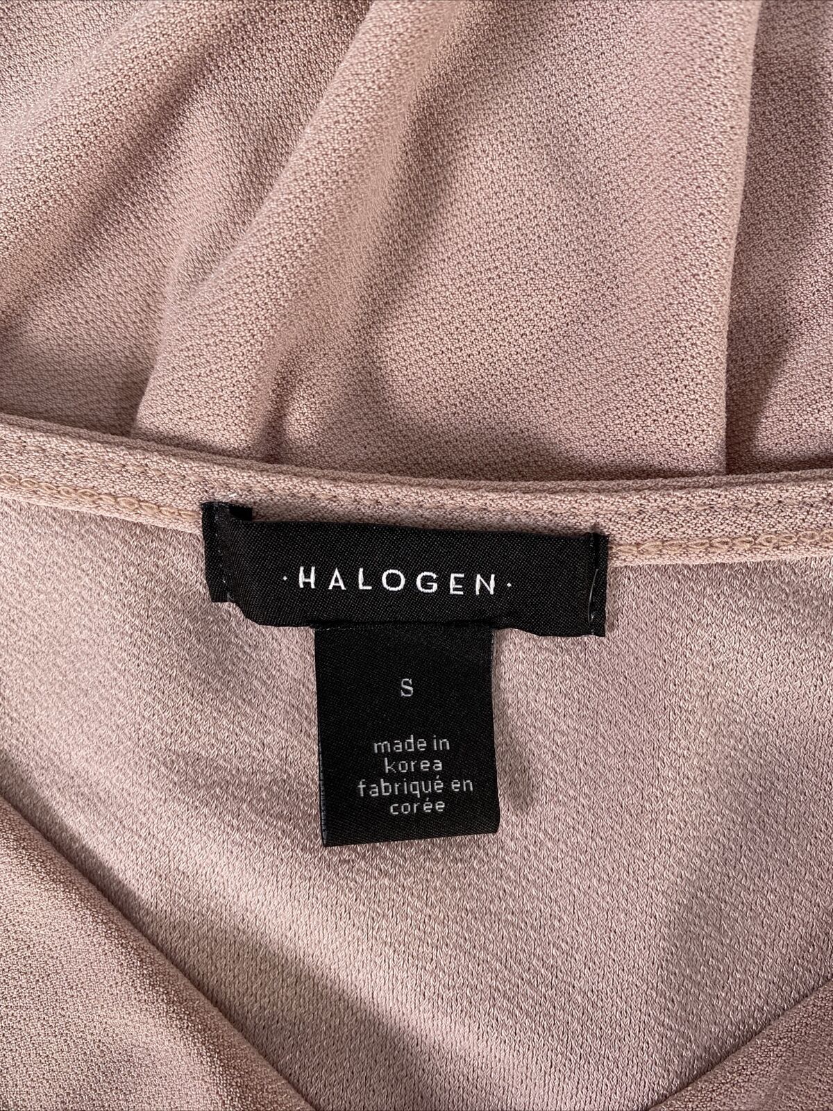 Blusa de manga larga rosa para mujer Halogen - S