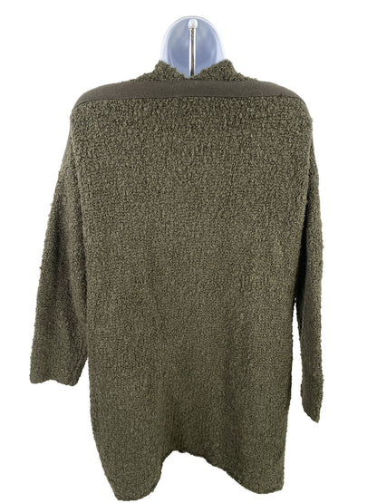 NUEVO Suéter tipo cárdigan en mezcla de lana y alpaca verde Aerie para mujer - XS/S