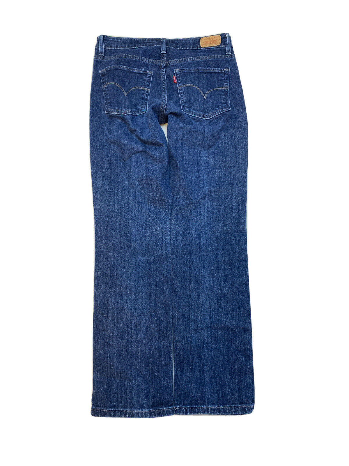 Levi's Women's Dark Wash Blue Denim Mid Rise Skinny Jeans Sz 6 Short