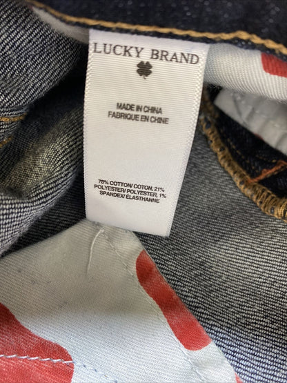 Lucky Brand Women's Dark Wash Charlie Baby Boot Crop Jeans - 6/28