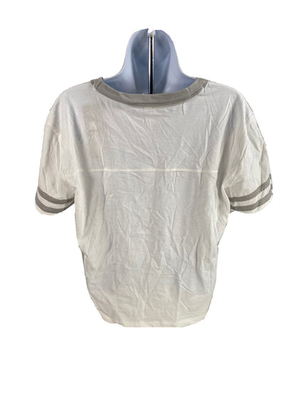 NUEVA camiseta recortada blanca Texas Tech de Under Armour para mujer - M