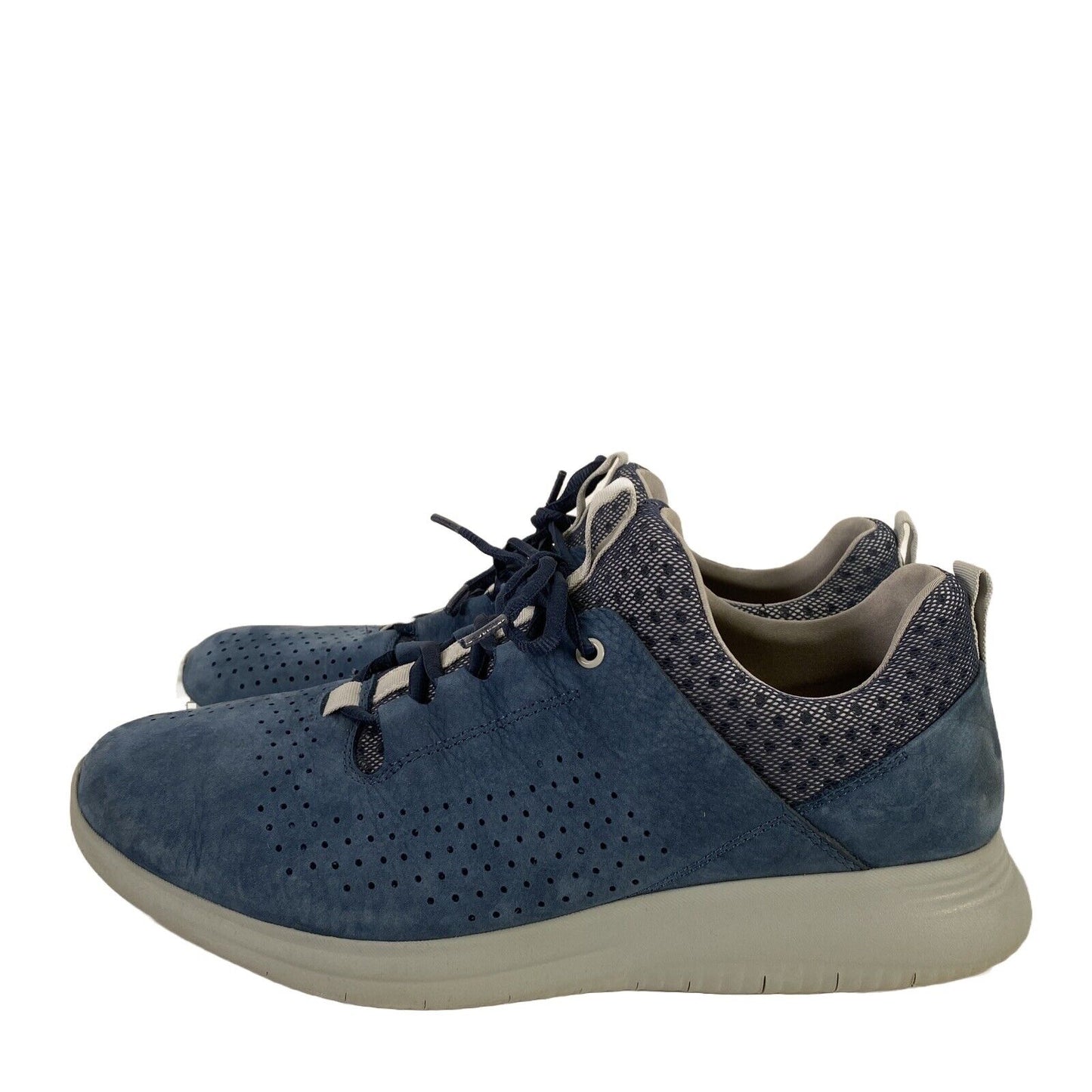 Johnston and Murphy Men's Blue Suede Lace Up Sneakers - 10M
