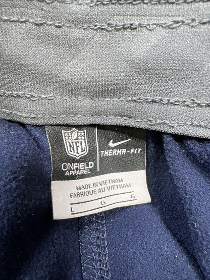 Nike On Field Seattle Seahawks Therma Fit - Pantalones deportivos para hombre, color azul, talla L