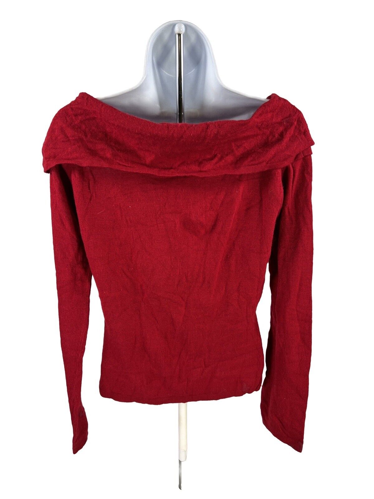 NEW Karen Kane Women's Red Embroidered Off The Shoulder Sweater - L