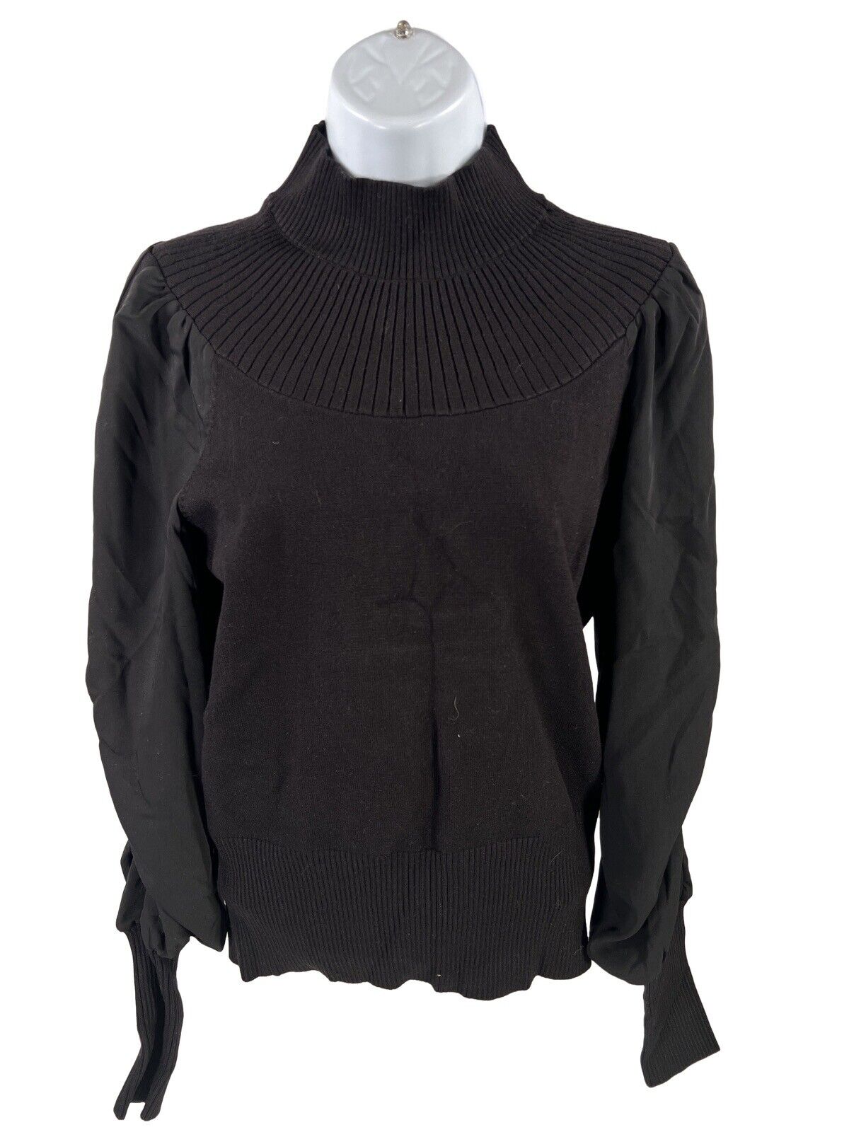 NEW White House Black Market Women's Black Long Sleeve Sweater - S