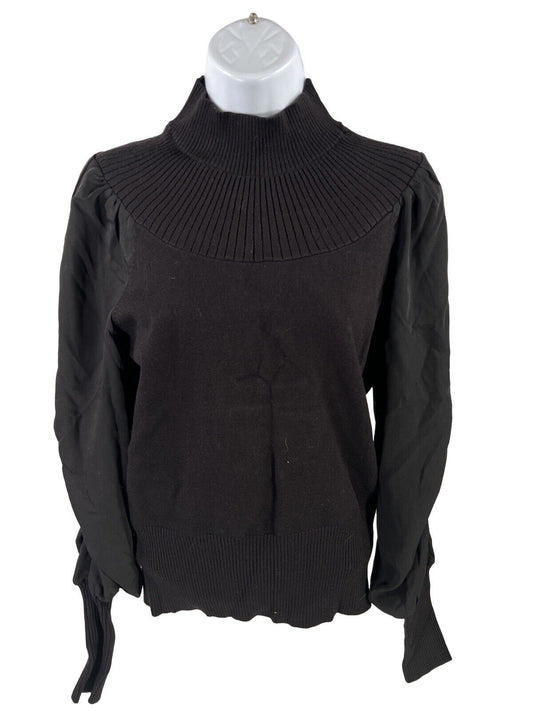 NUEVO suéter negro de manga larga para mujer White House Black Market - S
