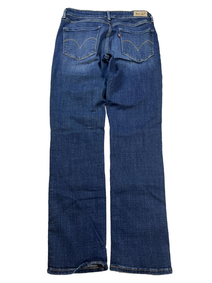 Levi's Jeans elásticos ajustados de tiro medio con lavado oscuro para mujer - 6