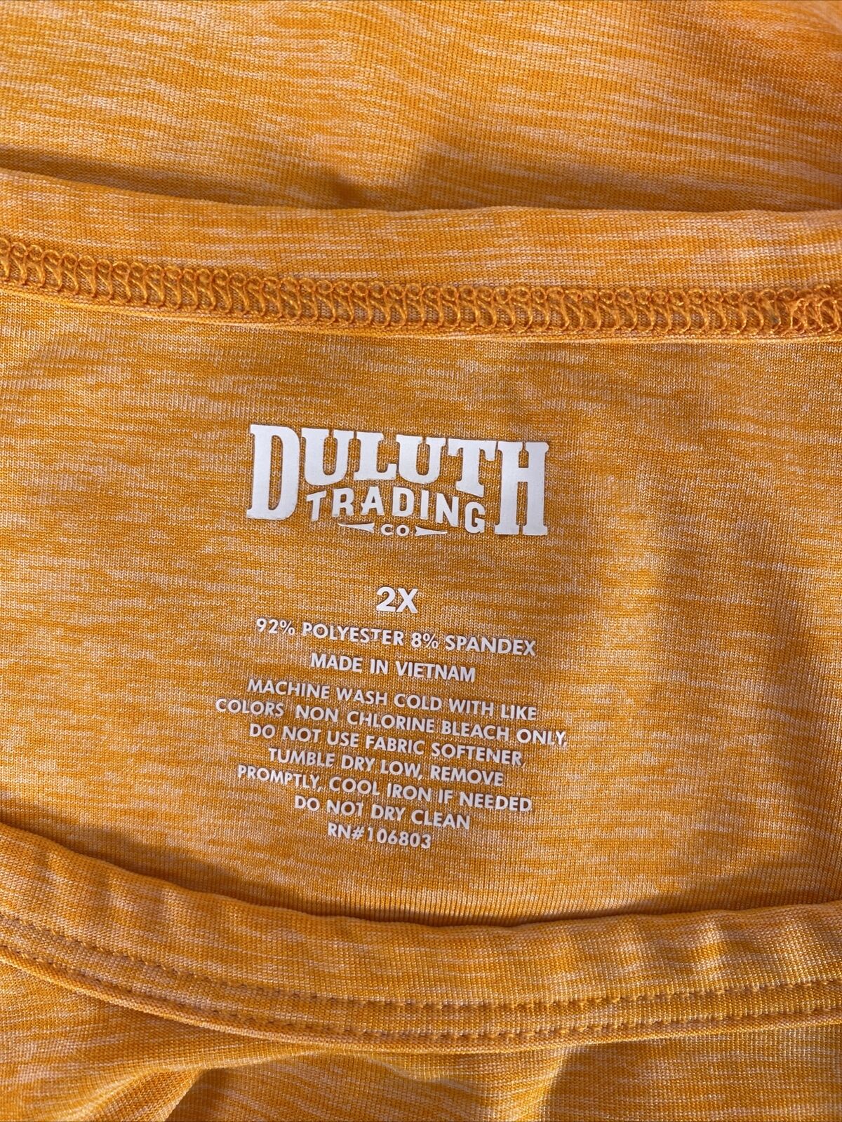 Duluth Trading Women's Orange Polyester Stretch Tank Top - Plus 2X