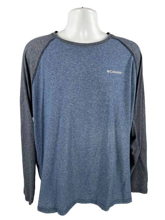 Columbia Men's Blue Long Sleeve T-Shirt - XXL