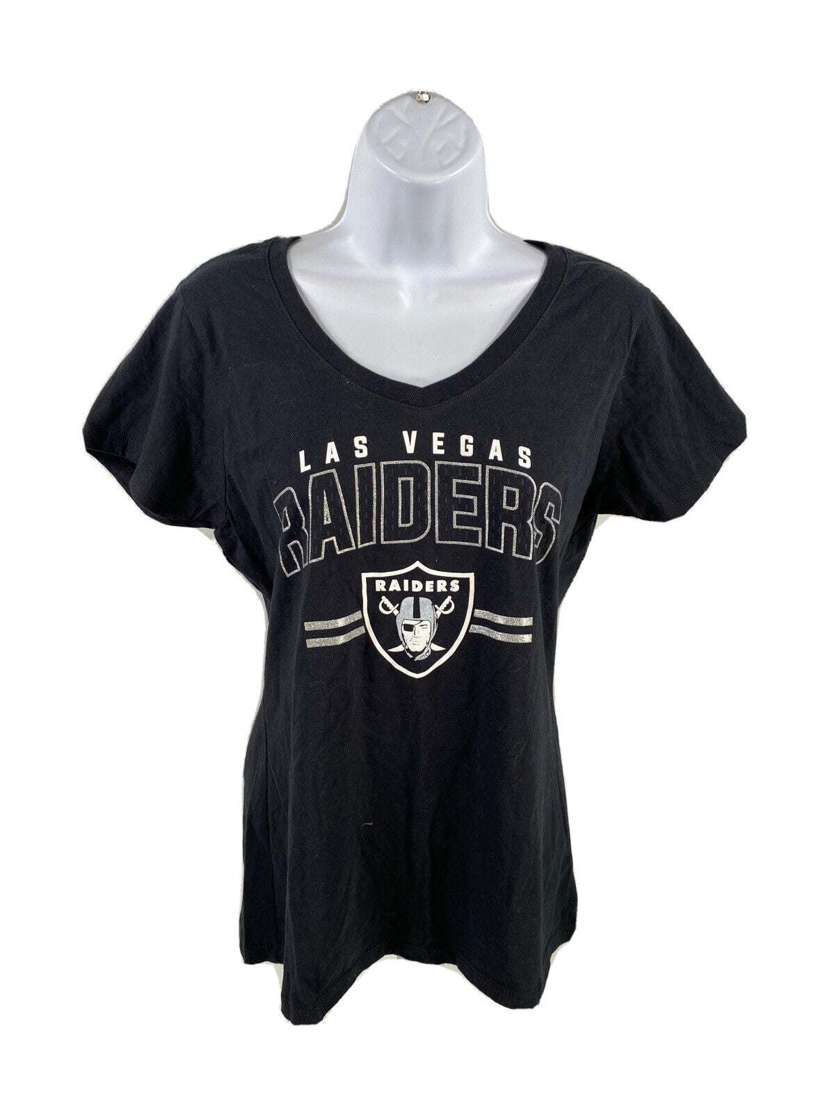 NEW NFL Team Apparel Women's Black Las Vegas Raiders T-Shirt - S