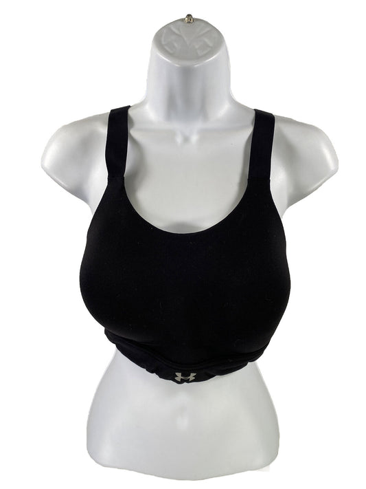 Under Armour Women's Black Fitted Front Close Sports Bra - 34DD