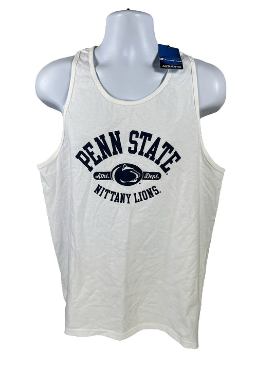 NUEVO Camiseta sin mangas sin mangas blanca Penn State de Champion para hombre - L