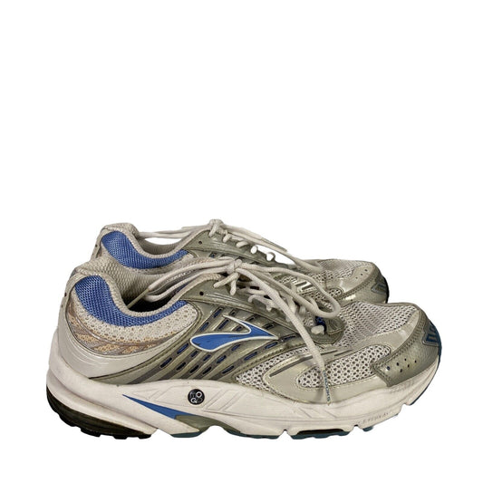 Brooks Zapatos para correr The Ariel con cordones blancos/azules para mujer - 10.5