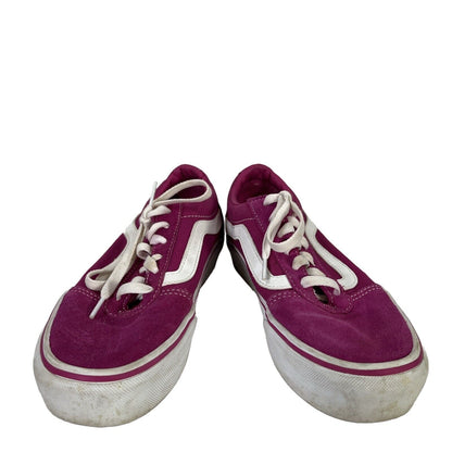 Vans Women's Pink Suede Platform Sneakers Shoes - 7