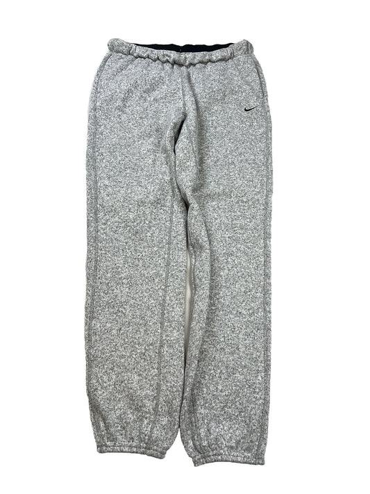 Nike Women's White Hypernatural Knit Fleece Warm Up Pants - S
