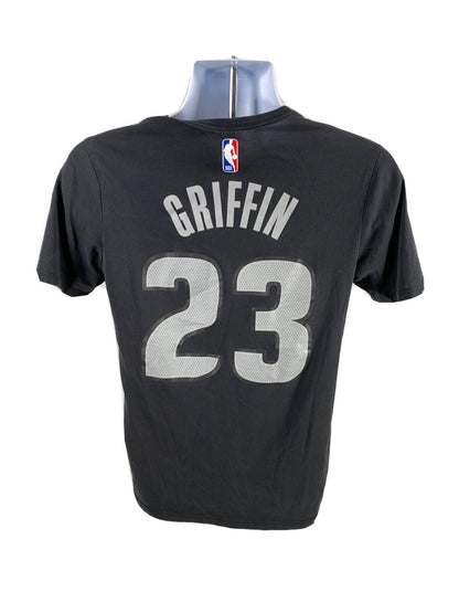 Nike Men's Black Short Sleeve Motor City Griffin #23 T-Shirt - S