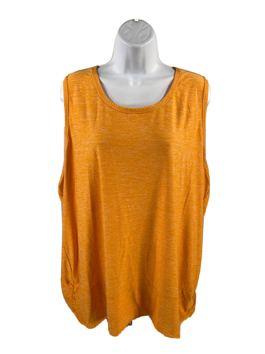 Duluth Trading Camiseta sin mangas elástica de poliéster naranja para mujer - Plus 2X