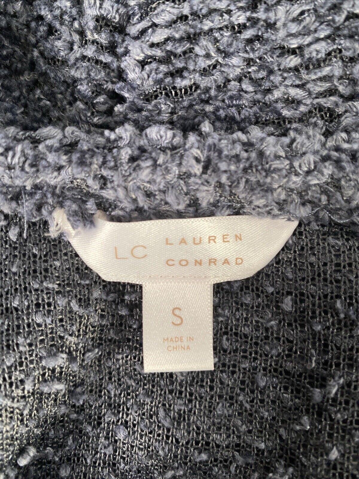 NUEVO Suéter de manga larga de punto azul Lauren Conrad para mujer - S