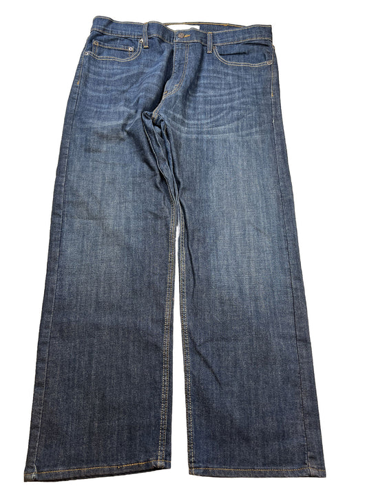 Levi's Signature Men's Dark Wash Regular Straight Leg Jeans - 38x30
