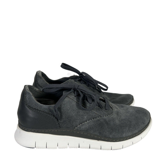 NEW Vionic Women's Gray Suede Taylor Sneakers - 6