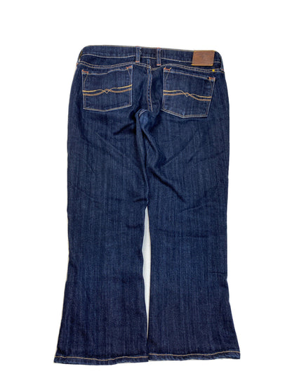 Lucky Brand Women's Dark Wash Charlie Baby Boot Crop Jeans - 6/28