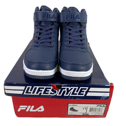 NEW Fila Men's Blue A-High Athletic Sneakers - 11
