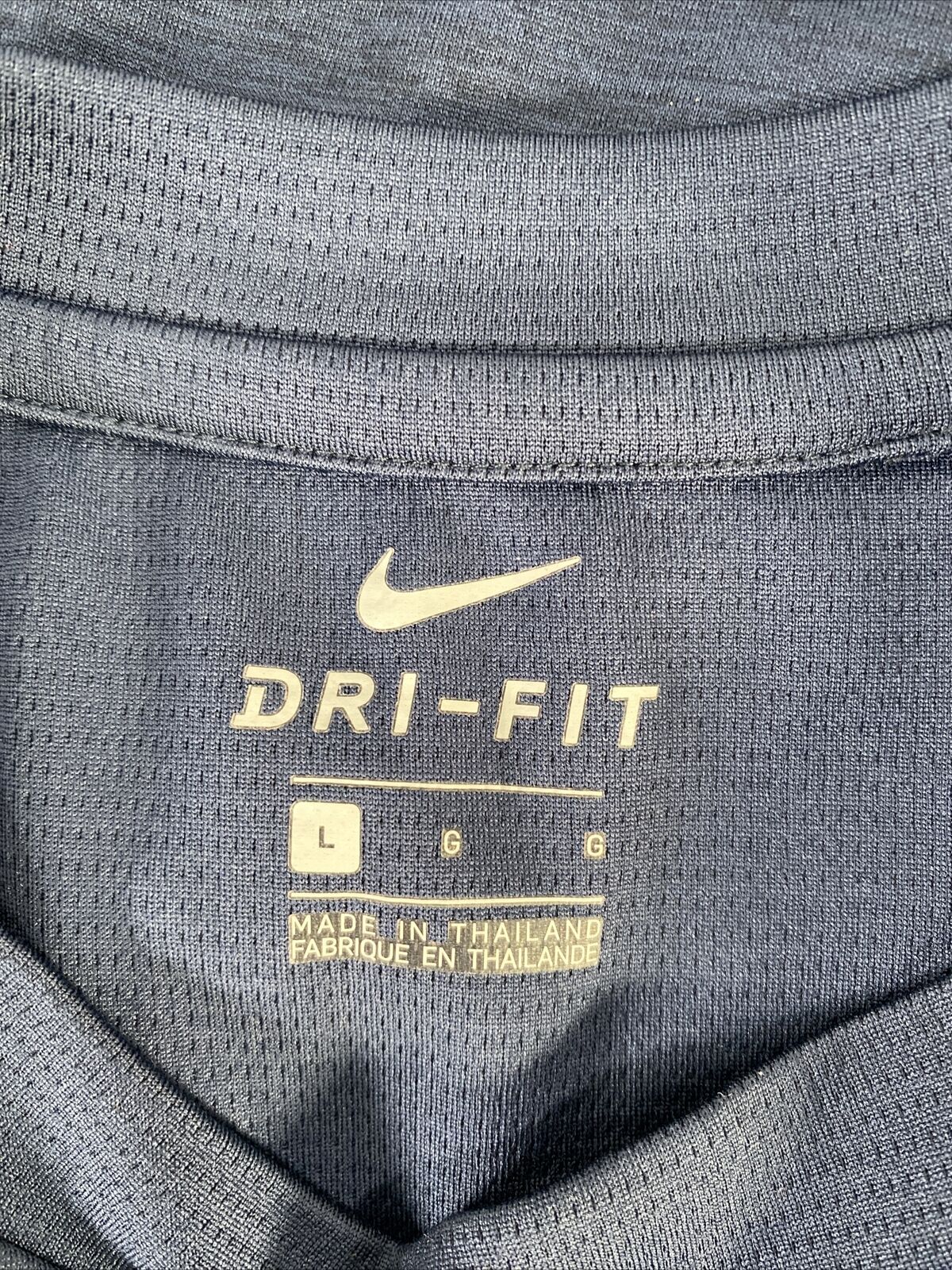 Nike Men's Blue Short Sleeve Fighting Illini Athletic T-Shirt - L