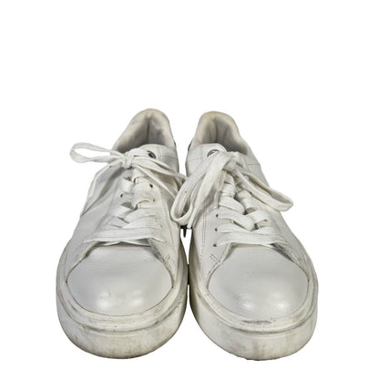 Steve Madden Zapatillas blancas con cordones y plataforma Catcher para mujer - 7.5