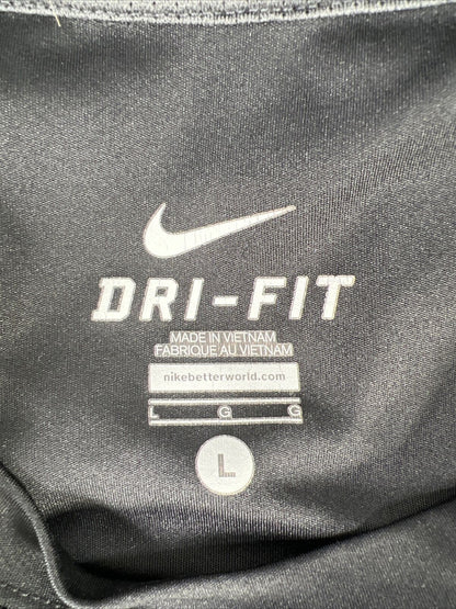 Nike Men's Black Dri-Fit Long Sleeve Athletic Shirt - L