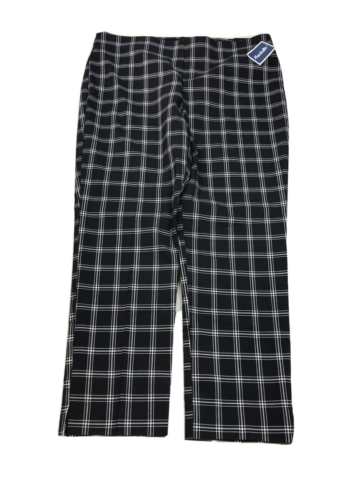 NEW Counterparts Women's Black Plaid Super Stretch Pants - XL
