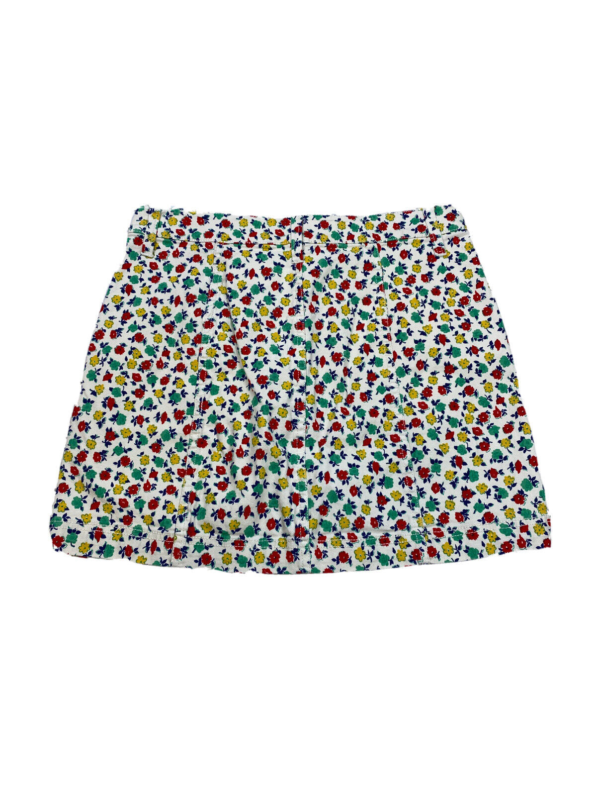 J. Crew Mercantile Women's Multi-Color Floral Button Up Mini Skirt - 4