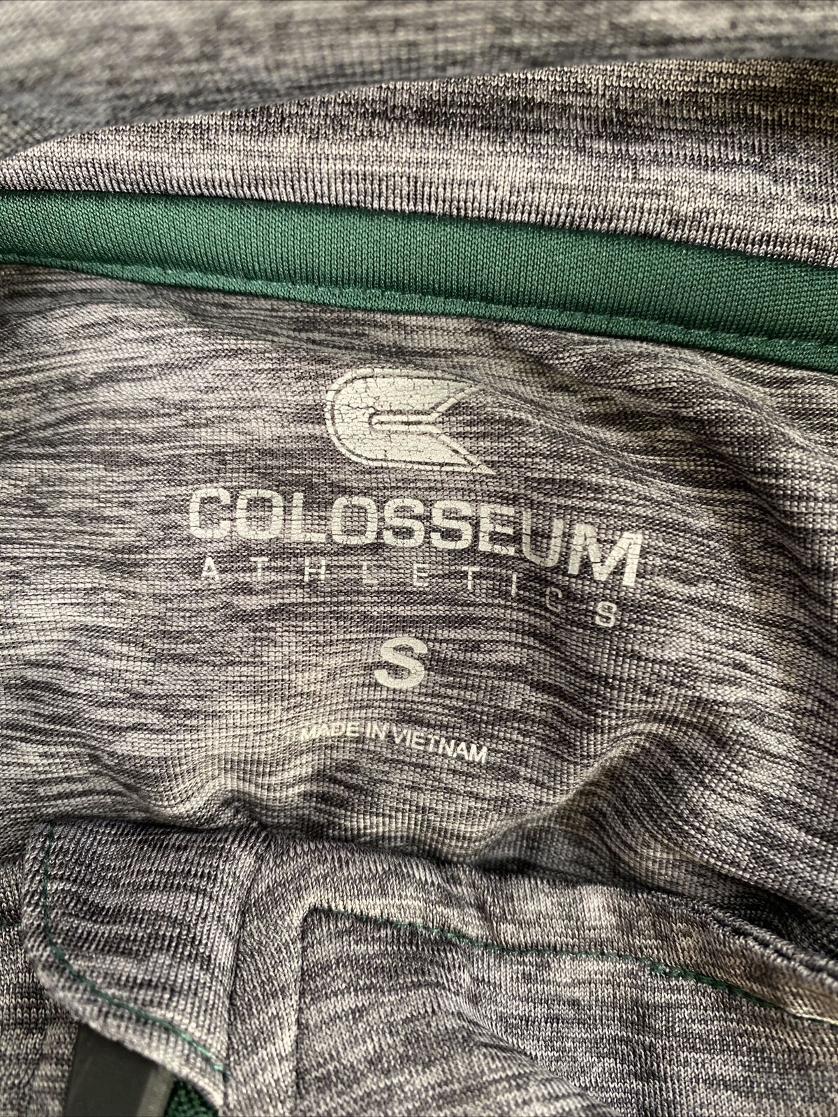 Colosseum Athletics Camiseta deportiva de manga larga para hombre, color gris, Michigan State, S