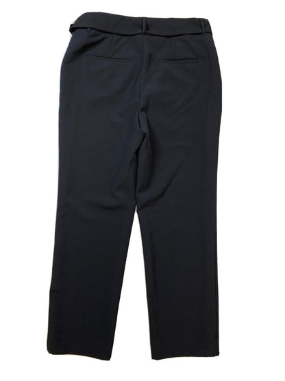 Chico's Pantalones de vestir cortos con cinturón y pierna recta para mujer, color negro, talla 00R/2