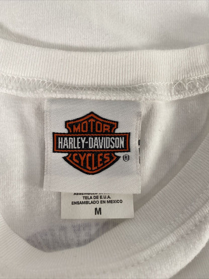 Harley Davidson Women's White/Purple "Las Vegas" Cotton Tank Top - M