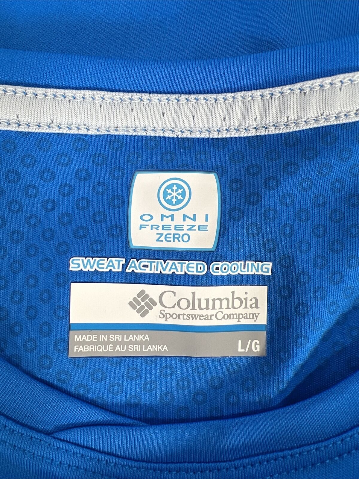 Columbia Women's Blue Omni Freeze Zero Cooling Shirt - L
